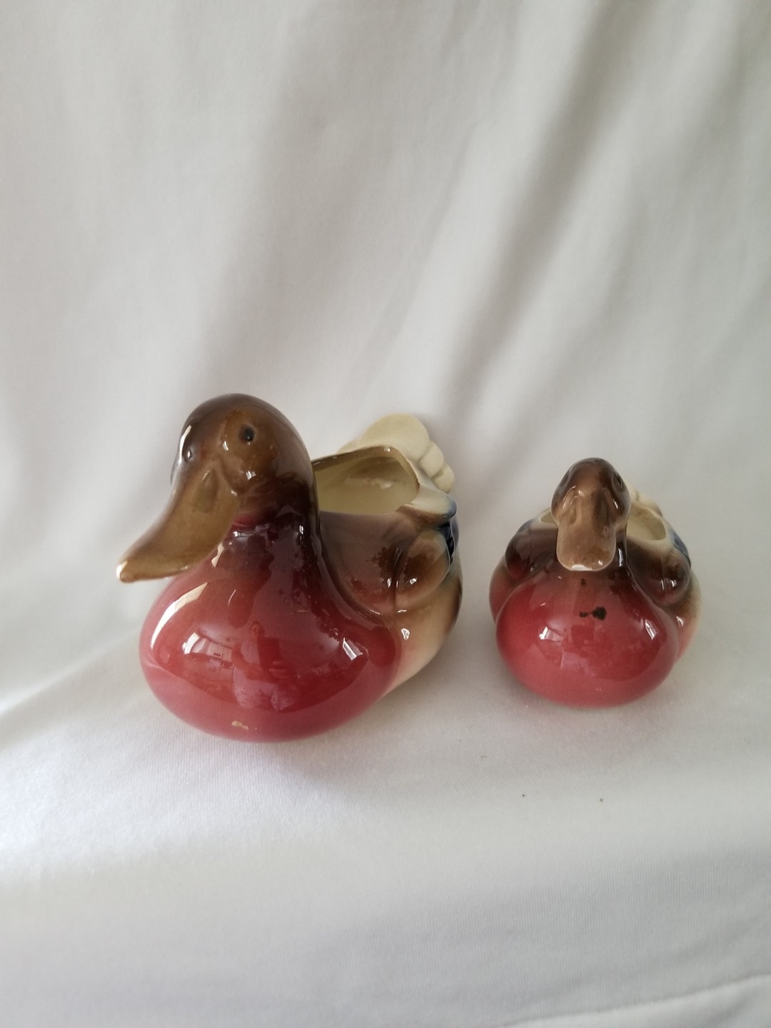 Vintage Pottery Duck Ashtrays Etsy