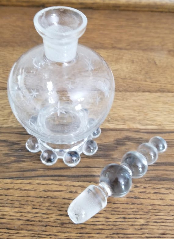 Vintage Imperial Glass Candlewick Starlight Perfume B… Gem