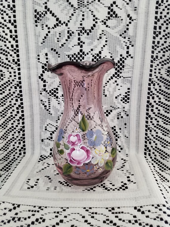 Vintage Teleflora Vase Designed by Fenton Etsy