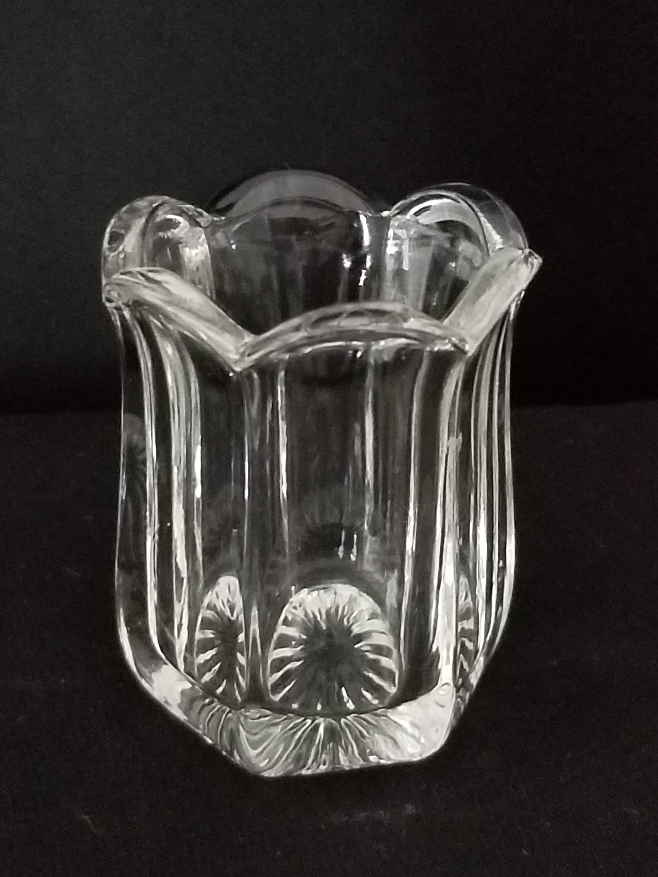 Vintage Pressed Glass Toothpick Holder Etsy