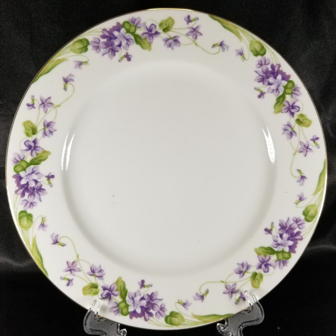 Vintage Noritake China Nancy Violet Dinner Plate Etsy
