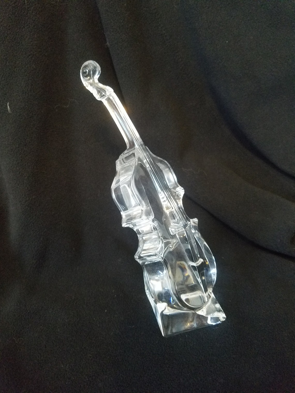 Cristal d Arques Lead Crystal Cello or Violin Etsy