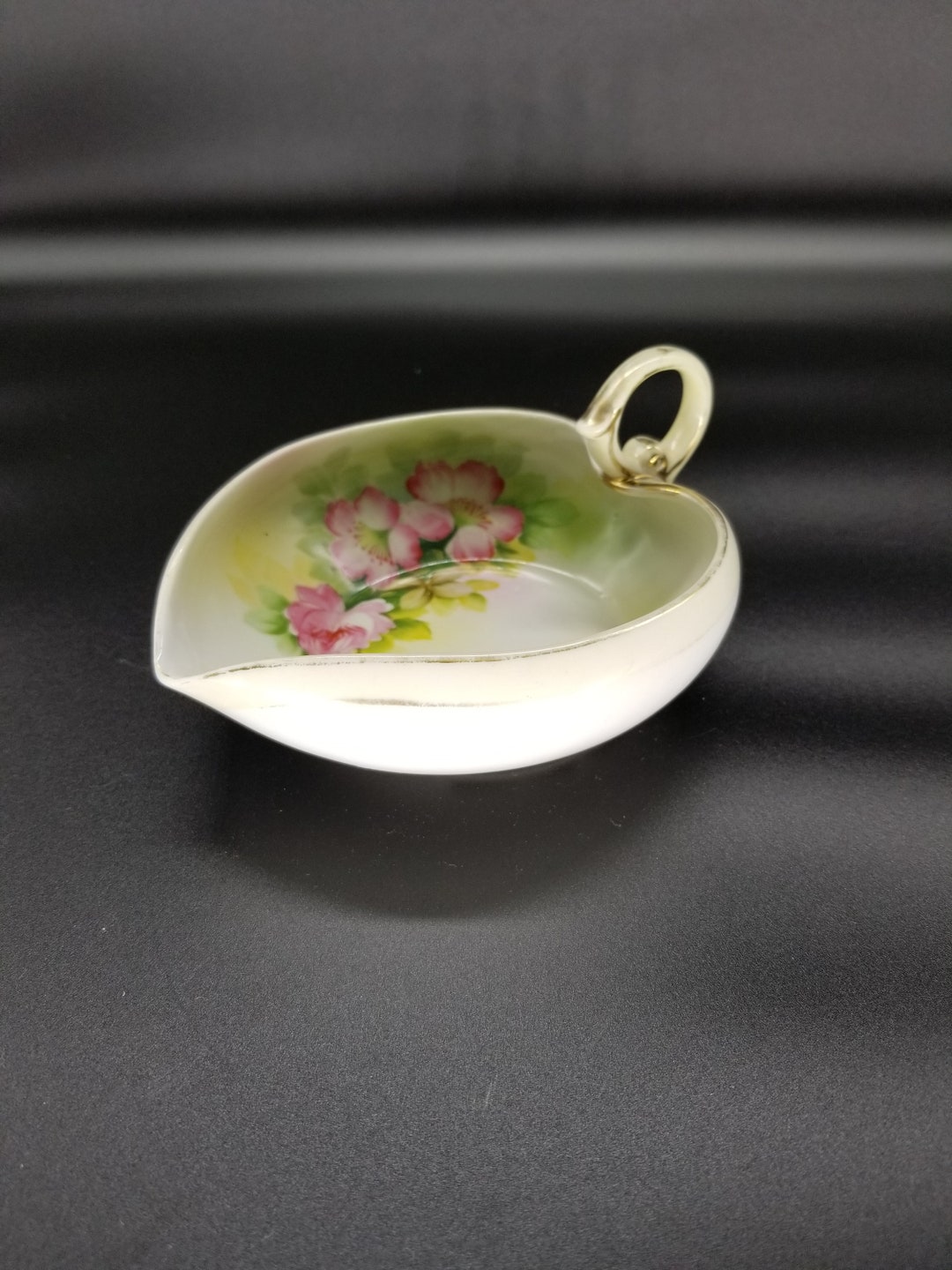 Vintage Porcelain Hand-painted Nippon Wild Rose Nappy - Etsy