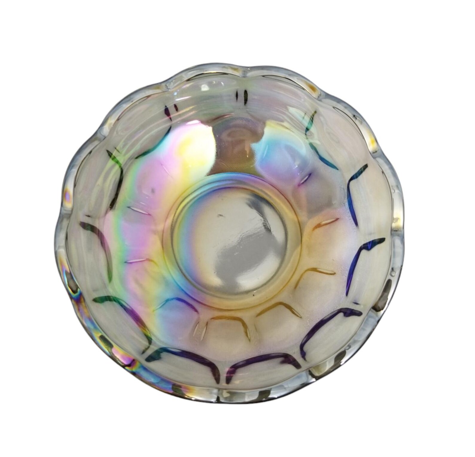 Vintage Federal Glass Colonial Pattern Nappy - Etsy