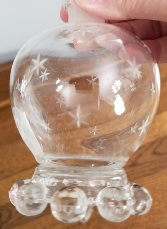 Vintage Imperial Glass Candlewick Starlight Perfume B… Gem