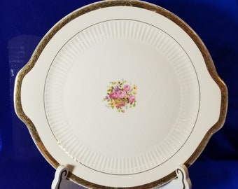 Vintage Rosebasket Cake Plate by Royal China