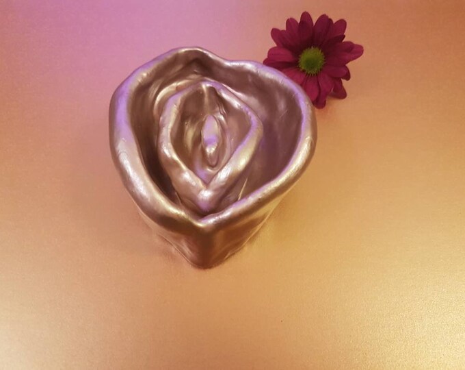 Rose Gold Ceramic Vulva/vagina/yoni Art Etsy