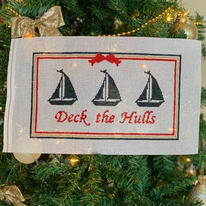 Deck The Hulls Needlepoint Canvas