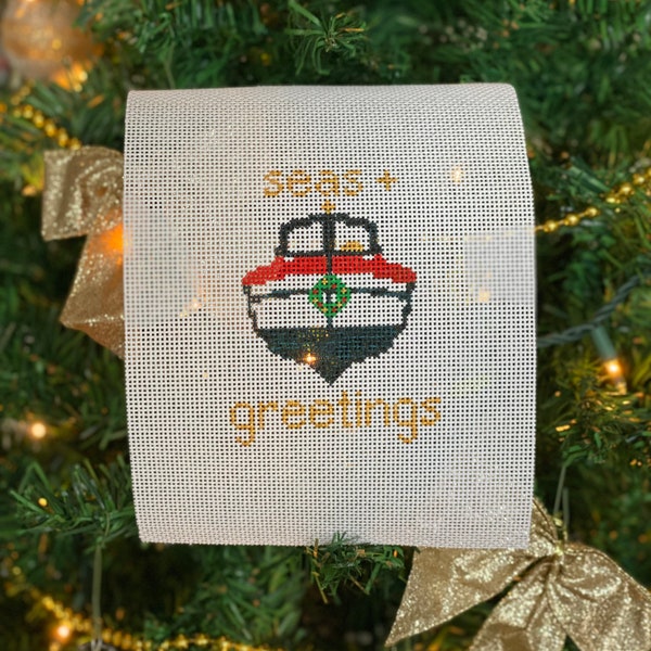 Seas & Greetings Needlepoint Canvas