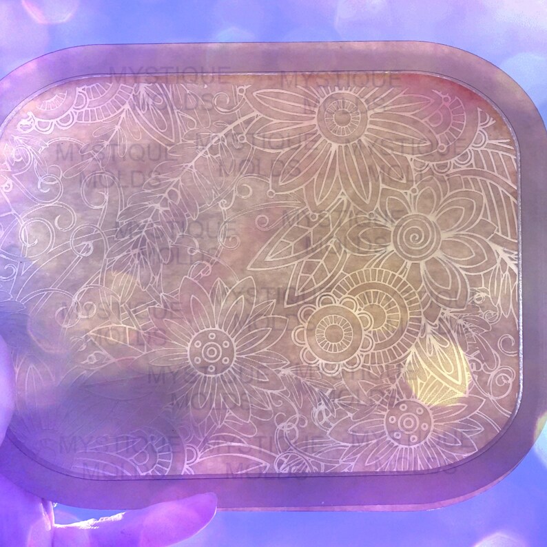 Acrylic Blank Flower Tray Floral Rolling Tray for Silicone Etsy Canada
