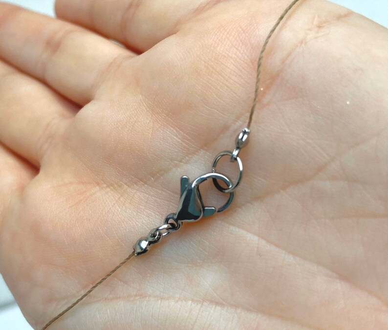 Rainbow Moonstone Necklace \u2022 Gemstone Jewelry \u2022 Floating Necklace \u2022 Natural Stone \u2022