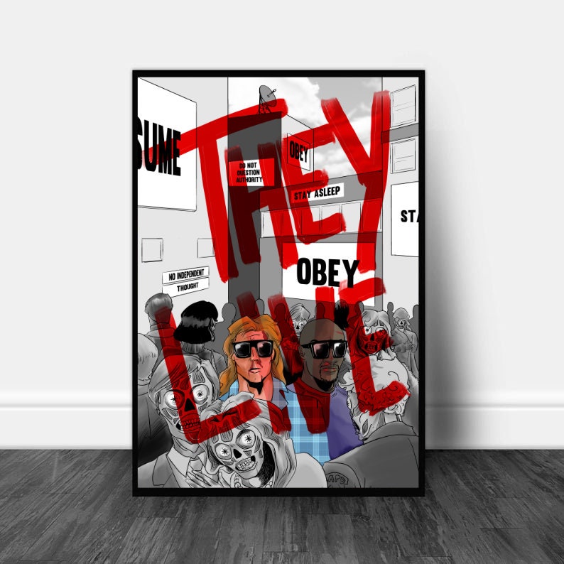 Original They Live Movie Poster - Vintage Movie Poster - John Carpenter