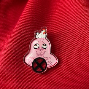 Glob Herman Acrylic Pin