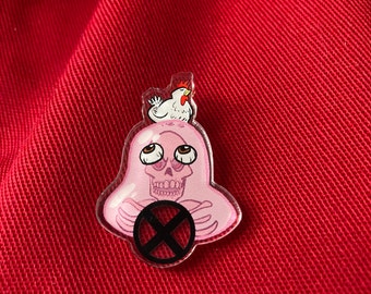 Glob Herman Acrylic Pin