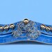Ceramic Blue Floral Menorah, Ribbon Candelabra, Hanukkah Menorah ...