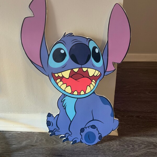 Lilo and Stitch centerpiece room décor prop girl birthday party decorations Disney Wall 24inch boy backdrop Hawaii kids double sided custom