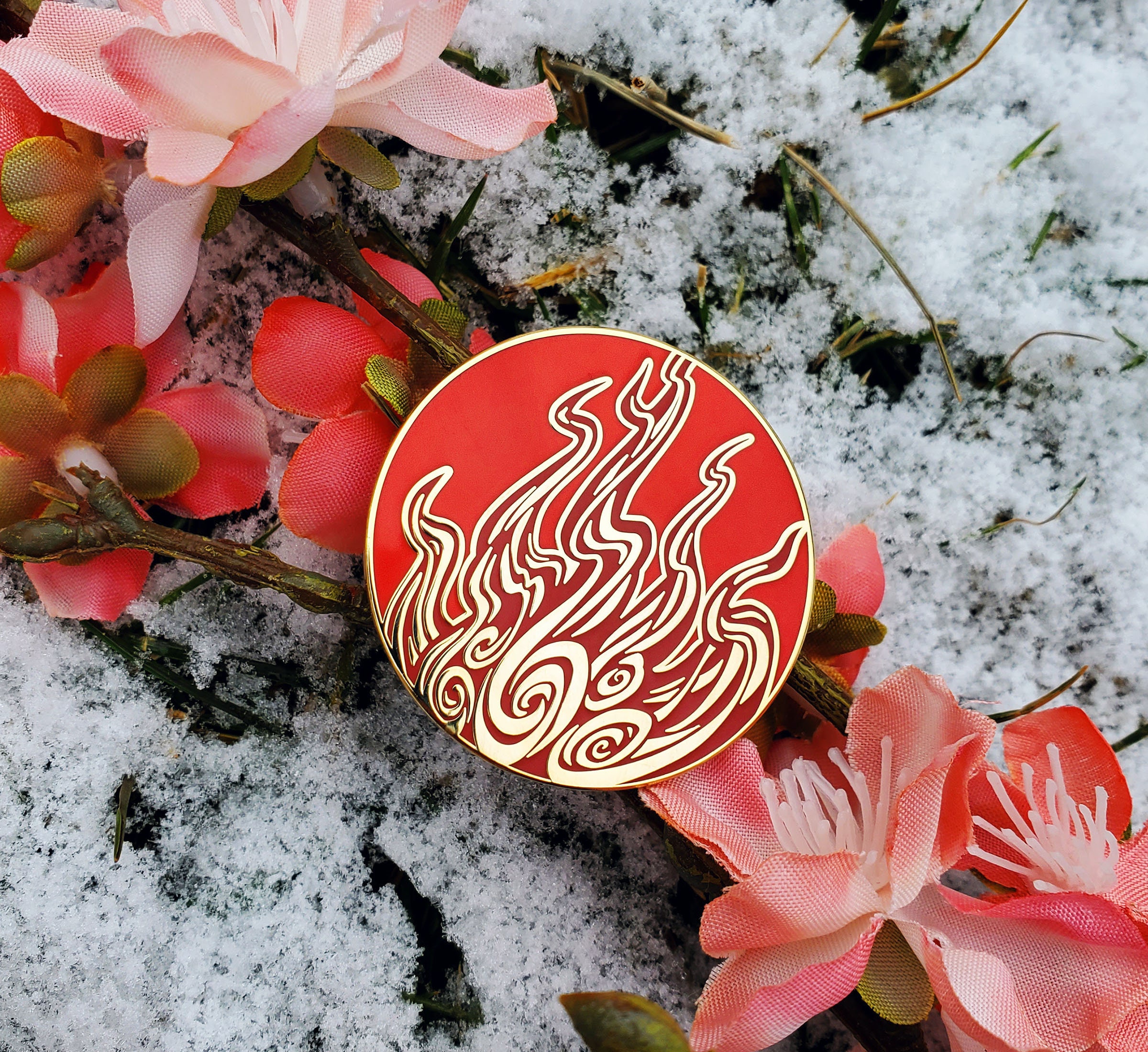 Sun Okami Enamel Pin