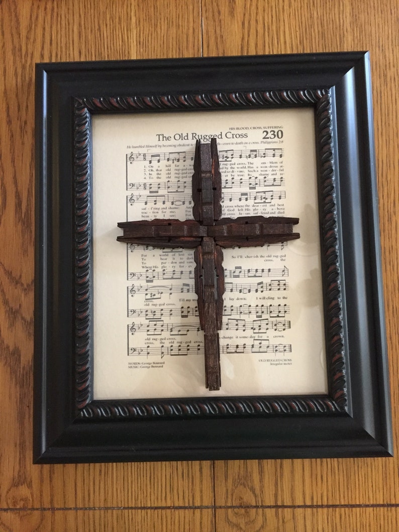 Old Rugged Cross wall decor Etsy