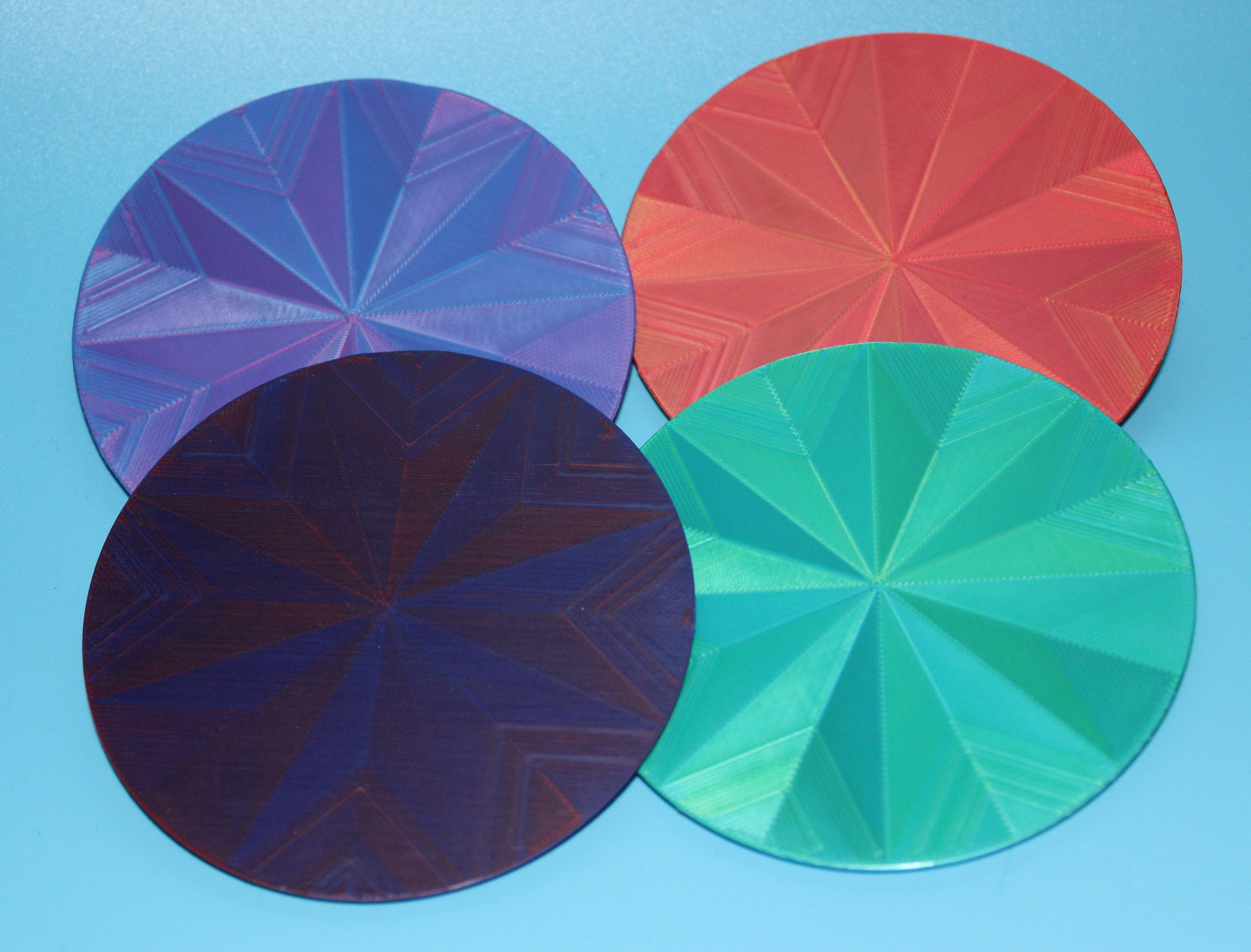 Dual Colored Coasters (set of 4) - Etsy