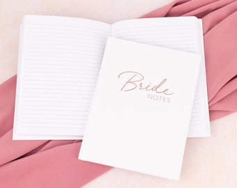 Bride Notes Notebook- Bride Notebook- Bride Journal- Wedding Journal - Hardcover Journal