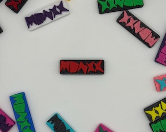 Monxx Kandi Bead, Funny Rave Charm, PLUR Trade Kandi Singles Festival Bead