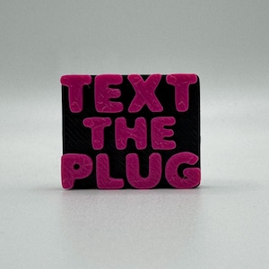 Text The Plug Kandi Bead Kandi Bead, Funny Rave Charm, PLUR Trade Kandi Singles Festival Bead