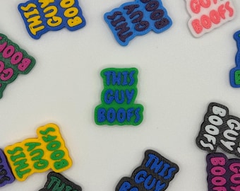 This Guy Boofs Kandi Bead Kandi Bead, Funny Rave Charm, PLUR Trade Kandi Singles Festival Bead