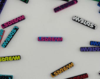 Small LSDREAM Kandi Bead Kandi Bead, Funny Rave Charm, PLUR Trade Kandi Singles Festival Bead