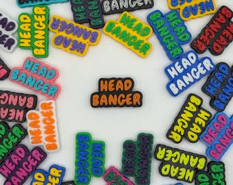 Head Banger Kandi Bead, Funny Rave Charm, PLUR Trade Kandi Singles Festival Bead