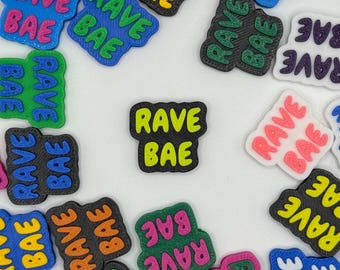 Rave Bae Kandi Bead, Funny Rave Charm, PLUR Trade Kandi Singles Festival Bead