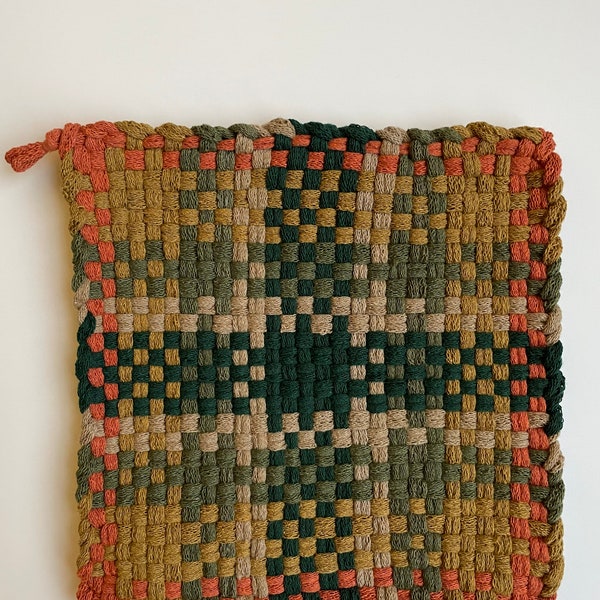 Spice, ochre, willow, autumn, pine potholder