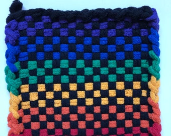 Rainbow potholder