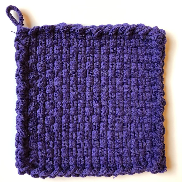 Purple potholder