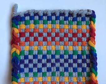 Rainbow potholder