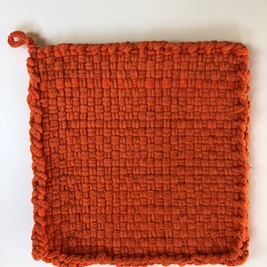 Orange potholder