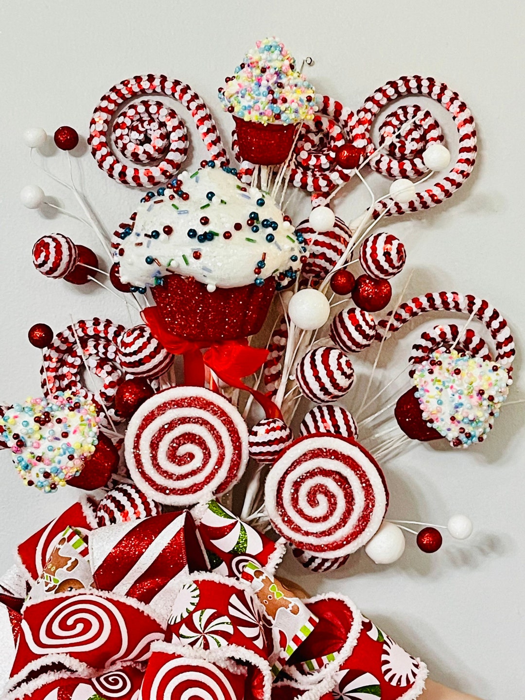 Candyland, Christmas Candy Tree Topper, Christmas Tree Topper, Whimsy