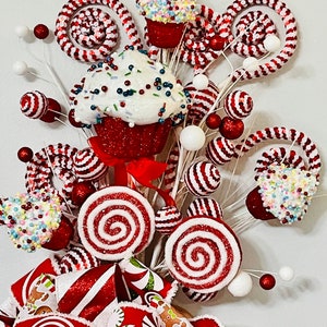 Candyland, Christmas Candy Tree Topper, Christmas Tree Topper, Whimsy Tree topper, Candy Tree Topper