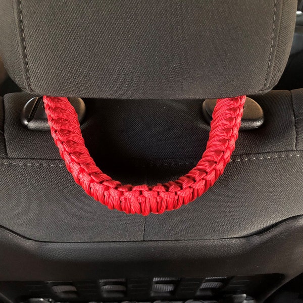 SUV Headrest Accessory - Paracord Headrest Grab Handles QTY. 2 - Custom Made