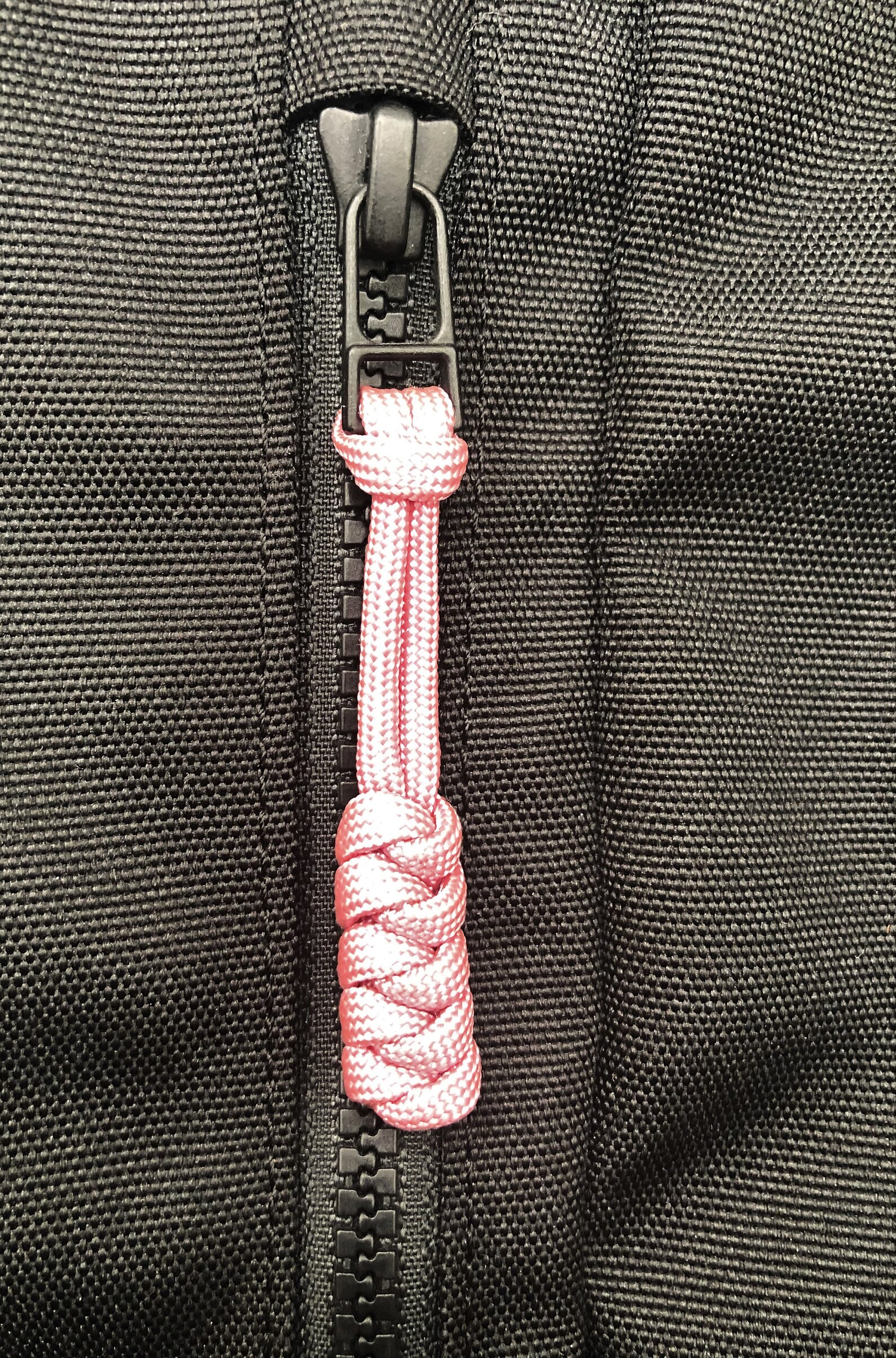 Pink Zipper Pulls Snake Knot 550 Paracord Handmade Etsy