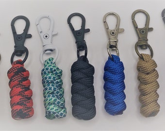 Custom Colors - Qty (3, 6, or 10) Per Order - 550 Paracord Zipper Pull - Snake Knot / Zipper Replacement / EDC Organizers | Jeep Soft Tops