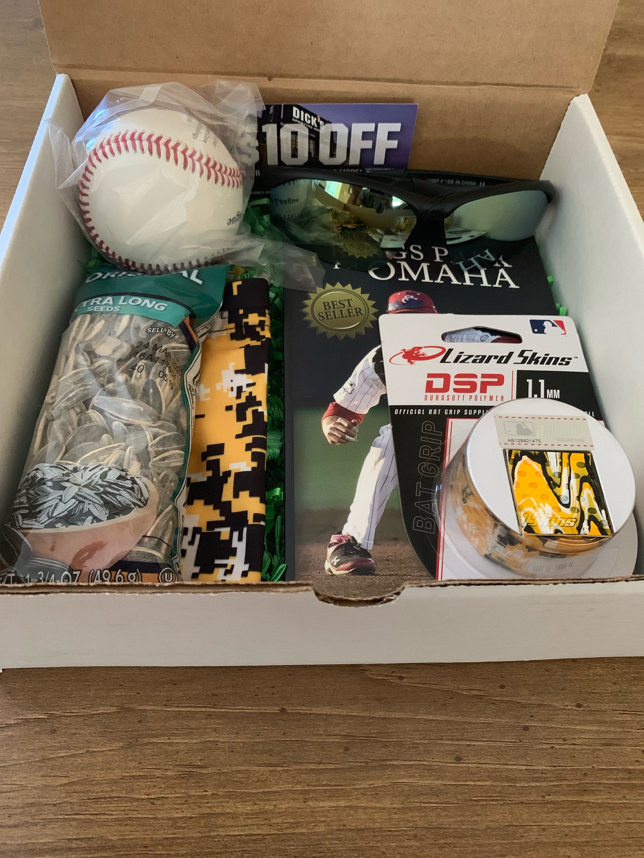 Baseball Gift Box is a perfect birthday or holiday gift for Etsy