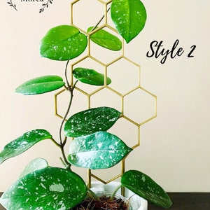 12" Tall Honeycomb Plant Trellis, Style #2