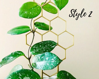 12" Tall Honeycomb Plant Trellis, Style #2