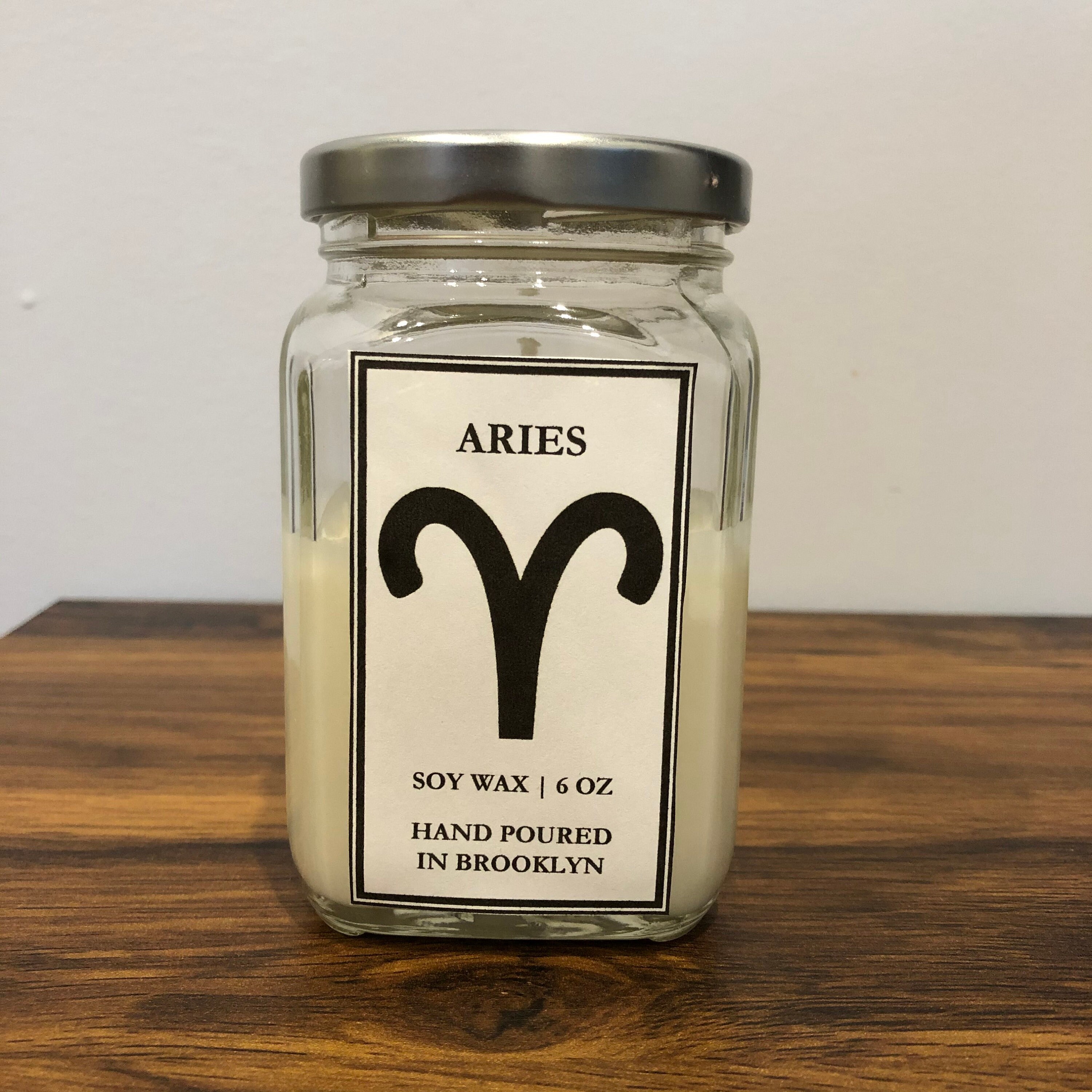 Zodiac Astrology Candle Aries Illuminated Star Sign Etsy