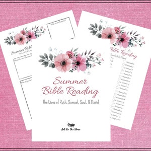 Plan de lectura bíblica, verano de 2026, Vida de David, Plan de lectura bíblica temático