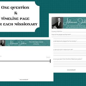 Missionary Worksheets Set 1 | Missionary Men | Activity Pages | David Brainerd | Jim Elliot ...