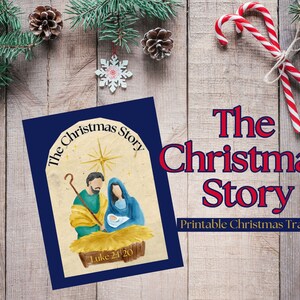 The Christmas Story Tract, Printable Christmas Card, Christmas 2024 ...