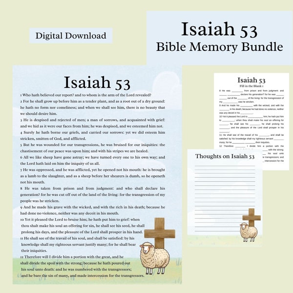 Isaiah 53 - Etsy