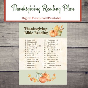 Holiday Bible Reading Bundle, Christmas Bible Reading, Thanksgiving ...