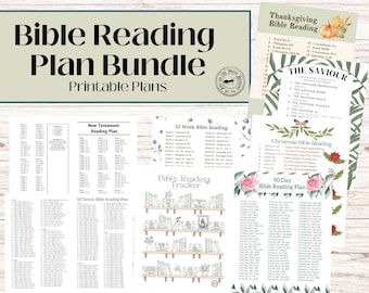 2026 Bible Reading Plans, 8 Printable Bible Reading Schedules, Faith-Based Bible Study, Christian Devotional Plans